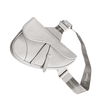 Dior Saddle Bag White/Black/Grey For Women 10in/26cm CD