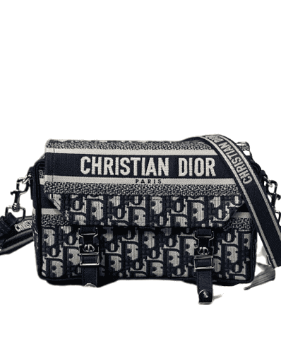 Dior Small Diorcamp Bag Blue/Grey For Women 9in/23cm CD
