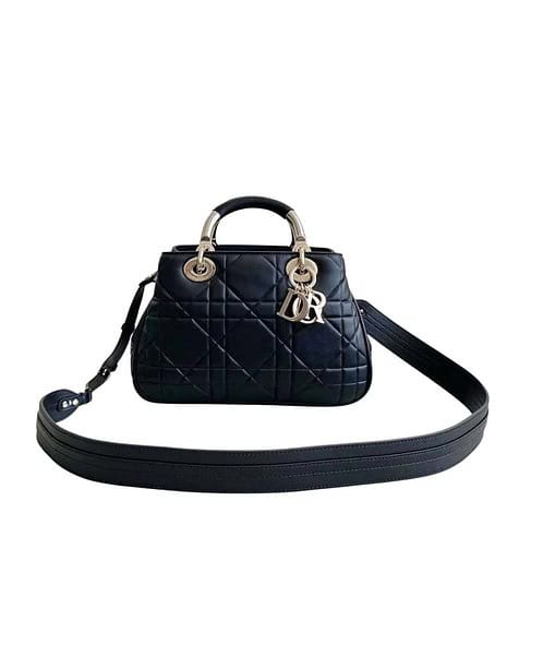 Dior The Lady 95.22 Bag Black/White/Grey/Green For Women 7.5in/ 19cm