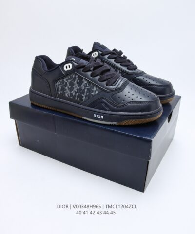 Dior B27 Low-Top Sneaker Black Dior Oblique For Men, Men's Shoes