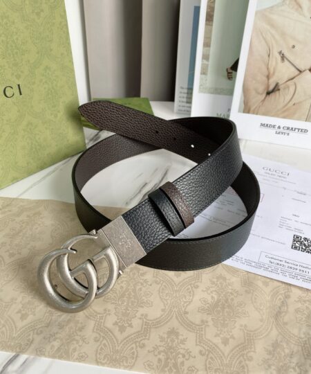 Alternative view of Gucci GG Marmont Reversible Belt Black, Women Belt 627055 CAO2N 1062