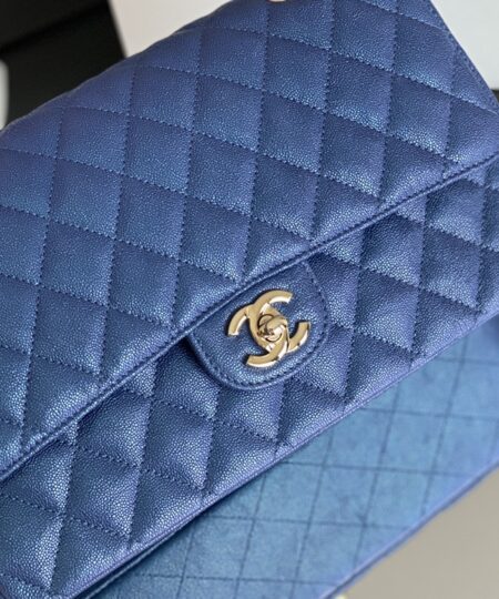 Alternative view of Chanel Classic HandBag Blue For Women 9.9in/25.5cm A01112