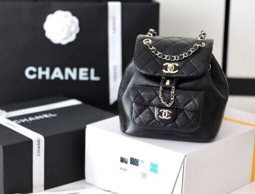 Chanel Backpack Black For Women 7 in/18cm - Image 2