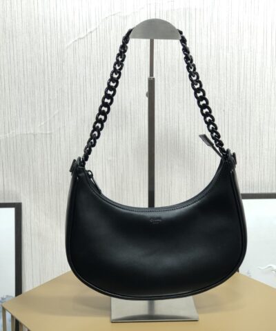 Celine Medium Ava Chain Black For Women 10in/25cm