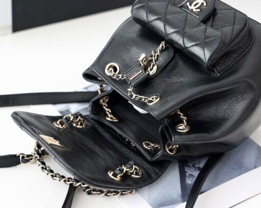 Chanel Backpack Black For Women 7 in/18cm - Image 10