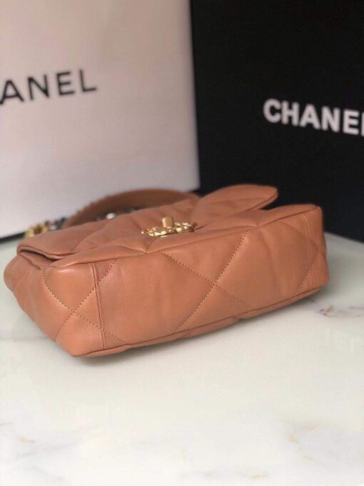 Chanel 19 Handbag 26cm Brown For Women AS1160 - Image 4