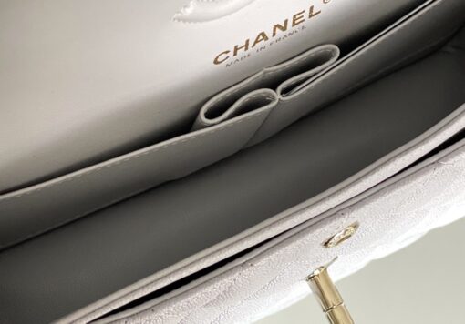 Chanel Classic Handbag 26cm Grey For Women A01112 - Image 9
