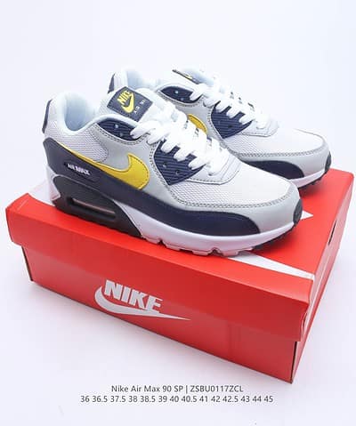 Nike Air Max 90 Pure Platinum Blue Void Sneaker For Men, Men's Shoes