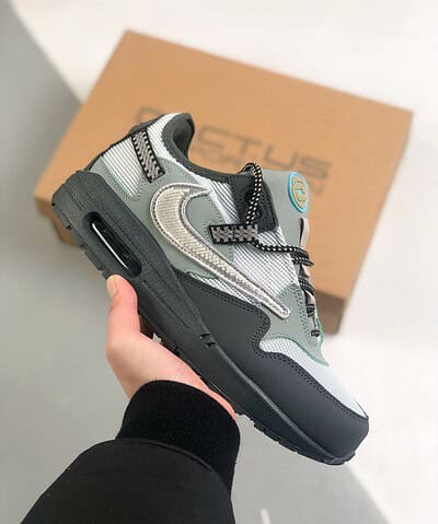 Travis Scott x Nike Air Max 1 Appears in “Cave Stone” Sneaker For Men, Men's Shoes