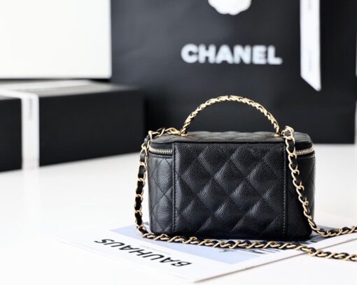 Chanel Small Vanity Case Black For Women 6.7in/17cm AS3171 - Image 5