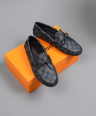 Louis Vuitton Driver Moccasin Black Virgil Abloh For Men LV