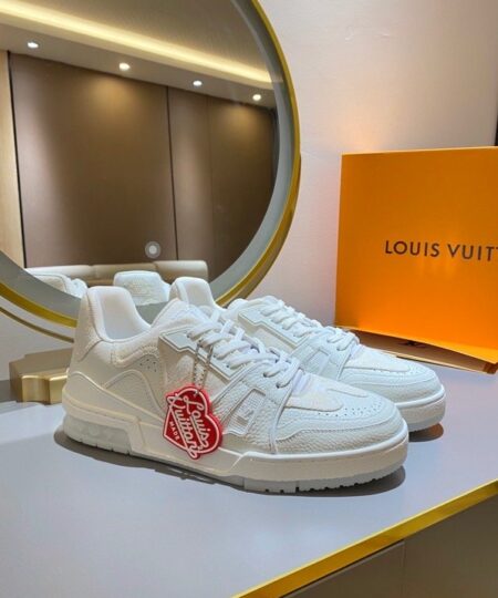 Louis Vuitton Trainer Sneaker White Virgil Abloh For Men LV