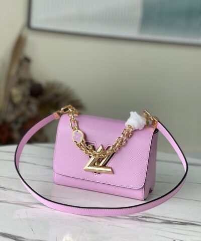 Louis Vuitton Twist PM Monogram Flower Wisteria Purple For Women, Women's Handbags, Shoulder And Crossbody Bags 9.1in/23cm LV M59405