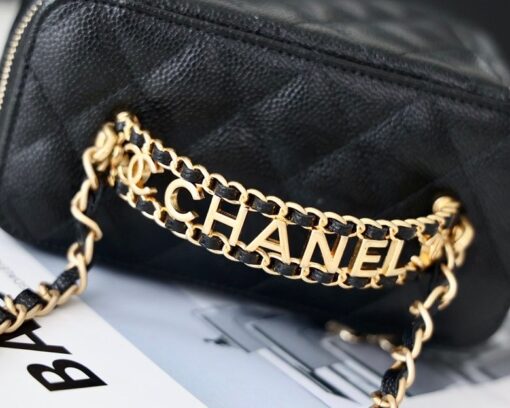 Chanel Small Vanity Case Black For Women 6.7in/17cm AS3171 - Image 8