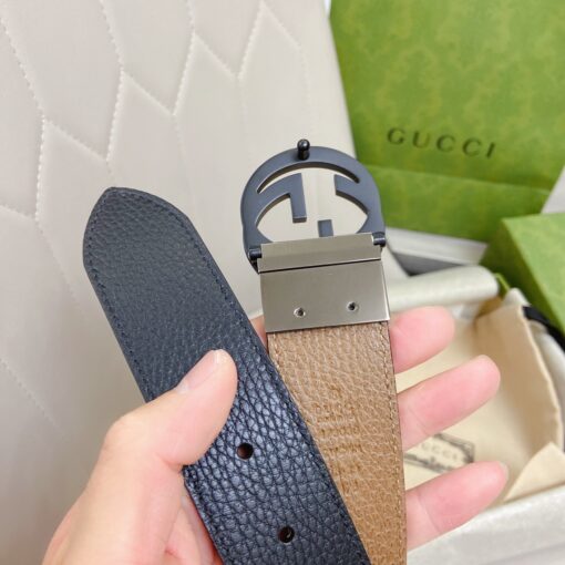 Gucci GG Marmont Reversible Belt Black, Women Belt - Image 2