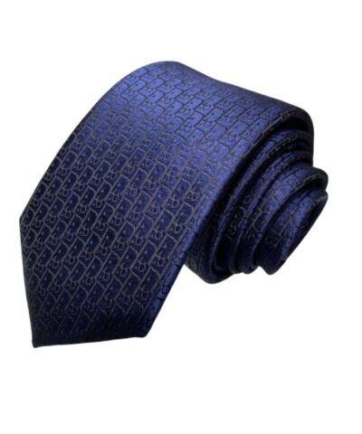 Dior Oblique Tie Navy Blue For Men