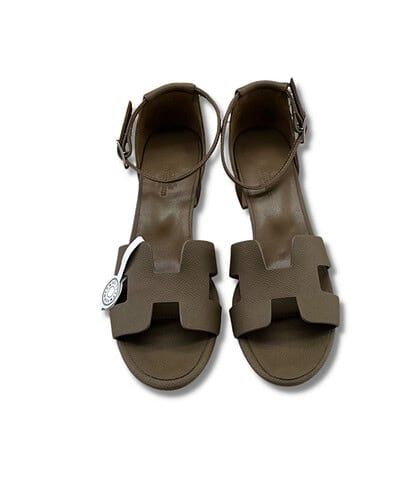 Hermes Encens 50 Sandal Dark Greige For Women