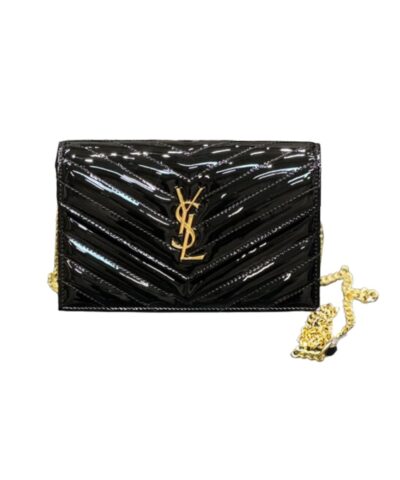 Saint Laurent Envelope Small Bag Black For Women 7.5in/19cm