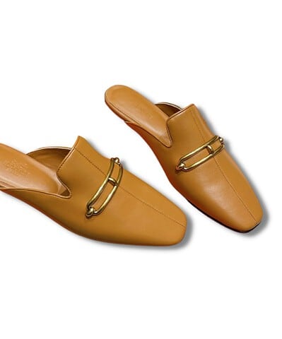 Hermes Esmee Mule Brown For Women