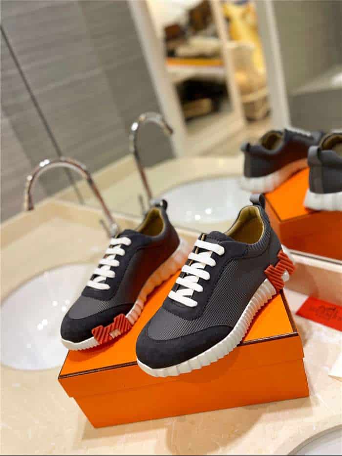 Hermes Bouncing Sneaker Dark Grey For Women - Image 6