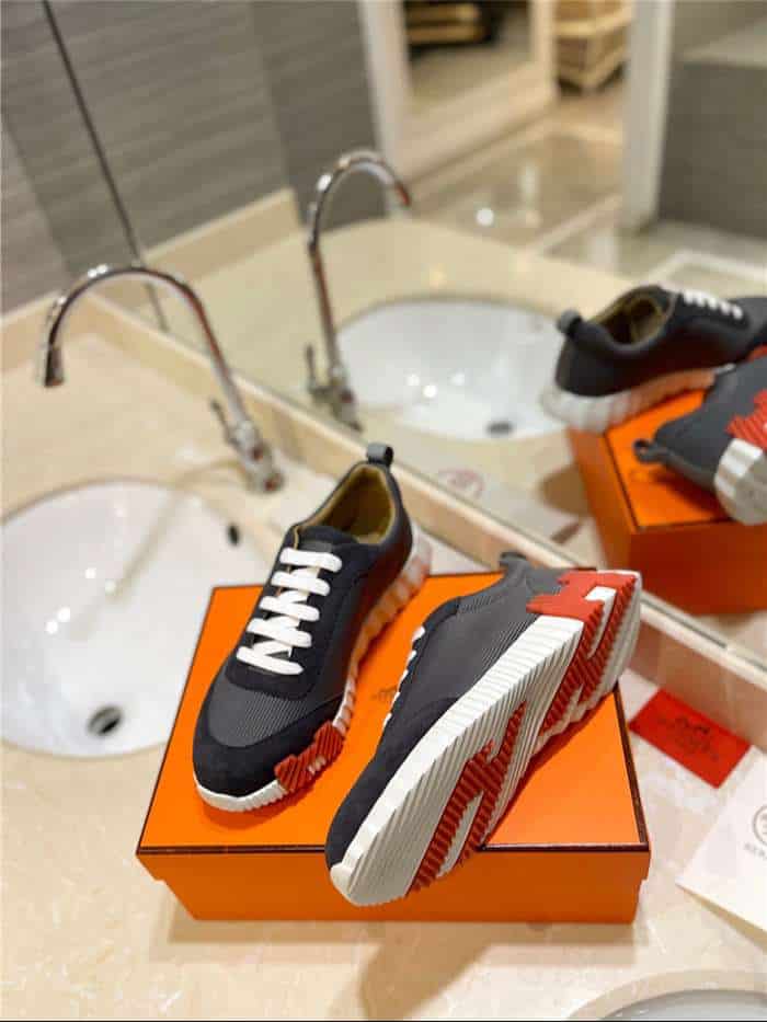 Hermes Bouncing Sneaker Dark Grey For Women - Image 5