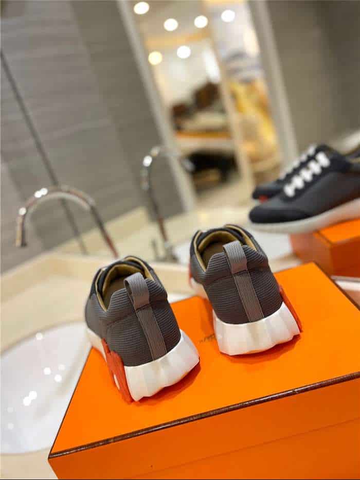 Hermes Bouncing Sneaker Dark Grey For Women - Image 4