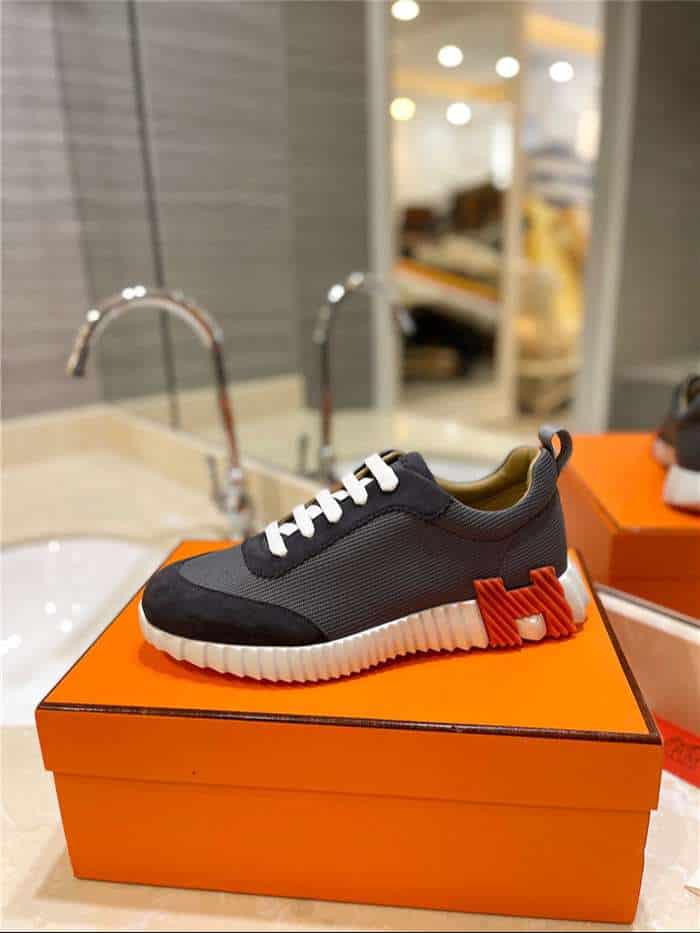 Hermes Bouncing Sneaker Dark Grey For Women - Image 3