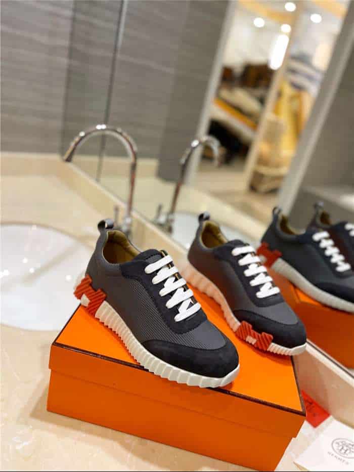 Hermes Bouncing Sneaker Dark Grey For Women - Image 2
