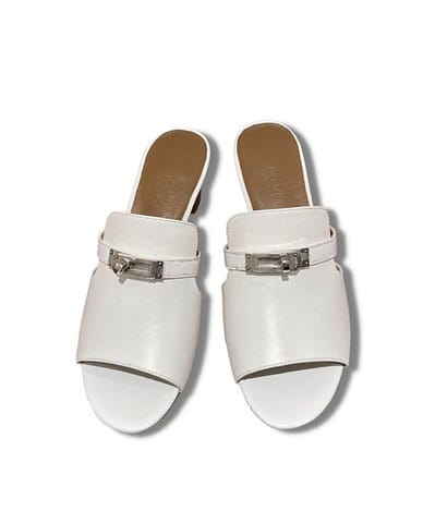 Hermes Candy Sandal White For Women
