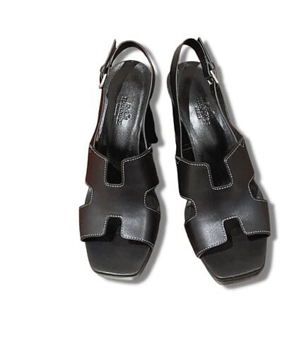 Hermes Eris 90 Sandal Black For Women H221132Z 02355