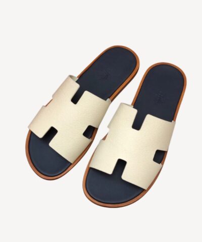Hermes Oran Sandal White For Men
