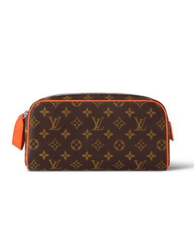 Louis Vuitton Dopp Kit Toiletry Bag Orange For Men 11in/28cm M46765