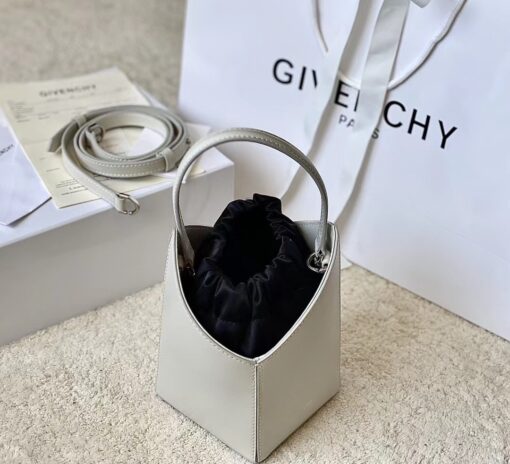 Givenchy Mini Cut Out Bucket Bag Black/White For Women 6.3in/16cm BB50NRB1GV 001 - Image 12