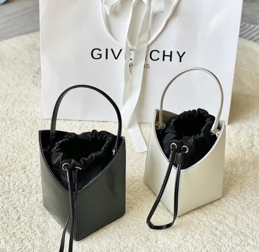 Givenchy Mini Cut Out Bucket Bag Black/White For Women 6.3in/16cm BB50NRB1GV 001 - Image 20