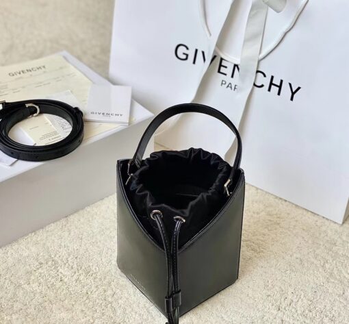 Givenchy Mini Cut Out Bucket Bag Black/White For Women 6.3in/16cm BB50NRB1GV 001 - Image 2