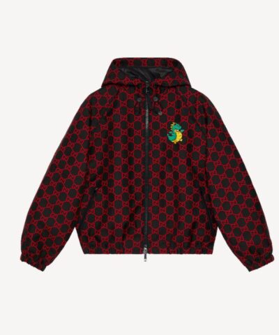 Gucci Ripstop Fabric Jacket Red For Women