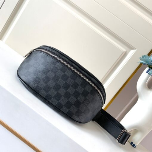 Louis Vuitton Campus Bumbag Damier Graphite Canvas For Men, Men's Bags 10.2in/26cm LV N40362