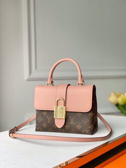 Louis Vuitton Locky BB Monogram Canvas Rose Poudre Pink For Women 7.9in/20cm LV M44080