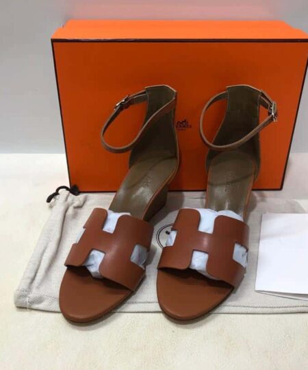 Hermes Legend Sandal Brown For Women, Women's Shoes H172196Z