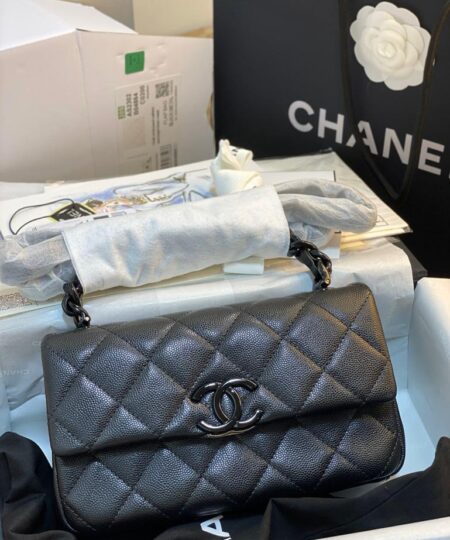 Chanel Small Flap Bag Black For Women 7.8in/20cm