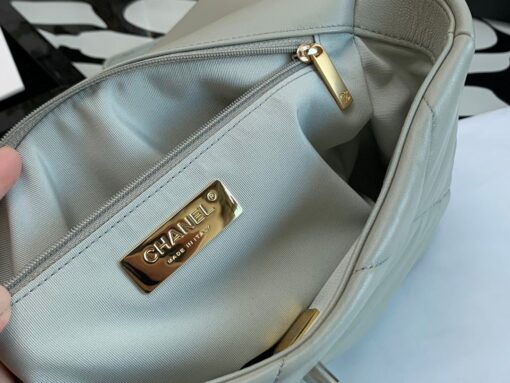 Chanel Classic Flap Bag Grey For Women 10.2in/26cm - Image 4