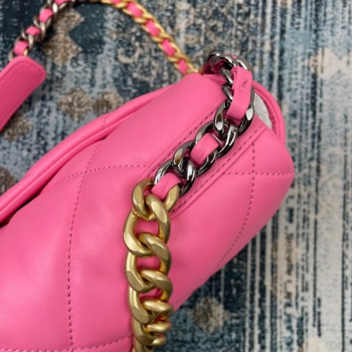 Chanel 19 Handbag 26cm Pink For Women AS1160 - Image 4