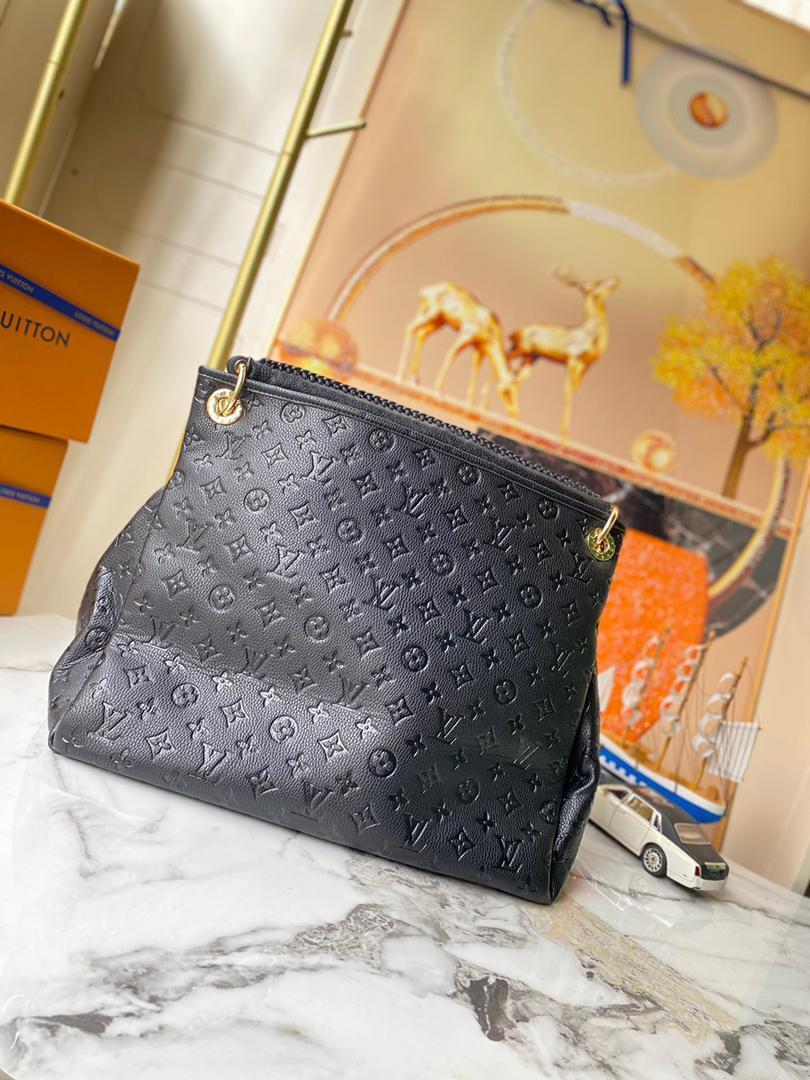 Louis Vuitton Artsy MM Monogram Empreinte Black For Women, Women's Handbags, Shoulder Bags 16.1in/41cm LV M41066 - Image 2
