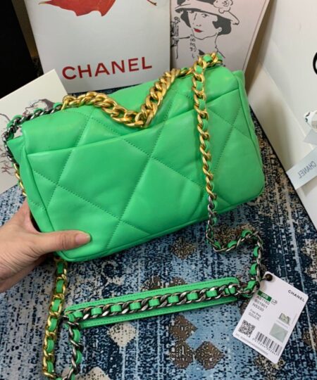Alternative view of Chanel 19 Handbag 26cm Green For Women AS1160