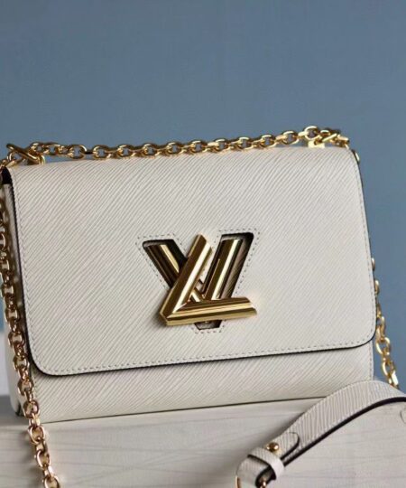 Louis Vuitton Twist Epi White For Women, Women's Handbags, Shoulder And Crossbody Bags 9in/23cm LV