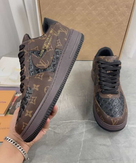 Alternative view of Louis Vuitton And Nike “Air Force 1” By Virgil Abloh Black-Brown For Men, Men’s Shoes