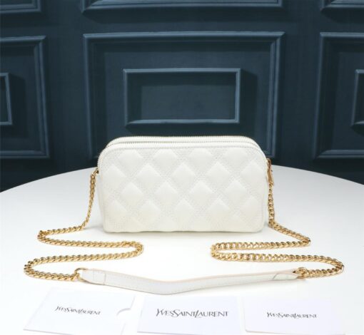 Saint Laurent Becky Crossbody Bag White For Women 7in/18cm YSL P00555149 - Image 4