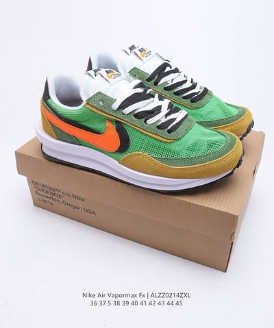 Nike LD Waffle sacai Green Multi Sneaker For Men, Men's Shoes