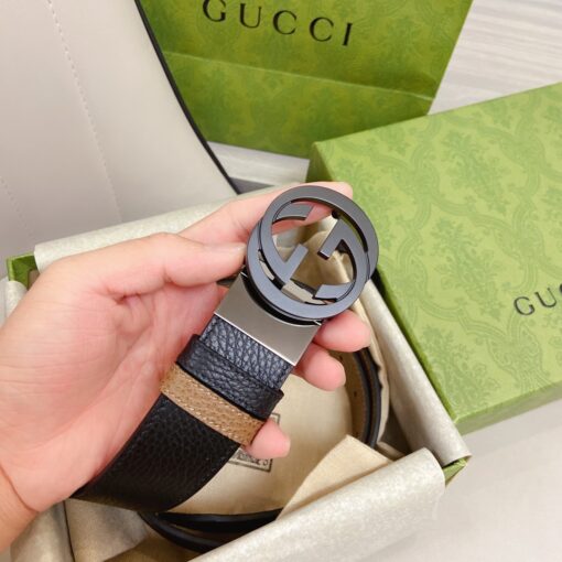 Gucci GG Marmont Reversible Belt Black, Women Belt - Image 7