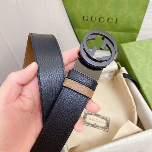 Gucci GG Marmont Reversible Belt Black, Women Belt - Image 6